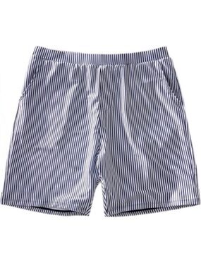 PatPat Navy Stripe Swimsuit Trunks Men's Large